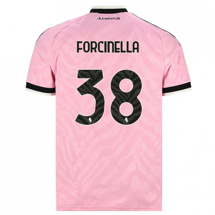 Danxen Barn Camilla Forcinella #38 Rosa Svart Bortatröja Matchtröjor 2026/27 Tröjor T-Tröja