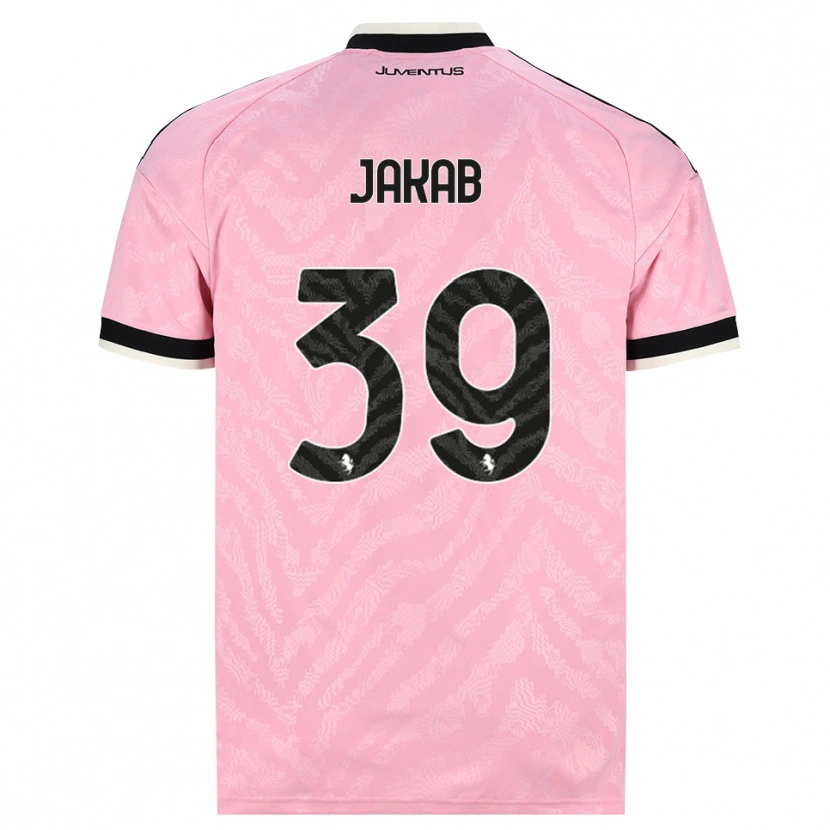 Danxen Barn Mátyás Jakab #39 Rosa Svart Bortatröja Matchtröjor 2026/27 Tröjor T-Tröja