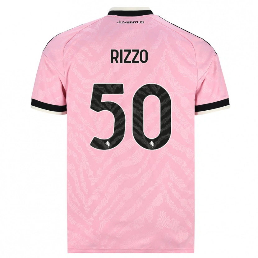 Danxen Barn Niccolò Rizzo #50 Rosa Svart Bortatröja Matchtröjor 2026/27 Tröjor T-Tröja