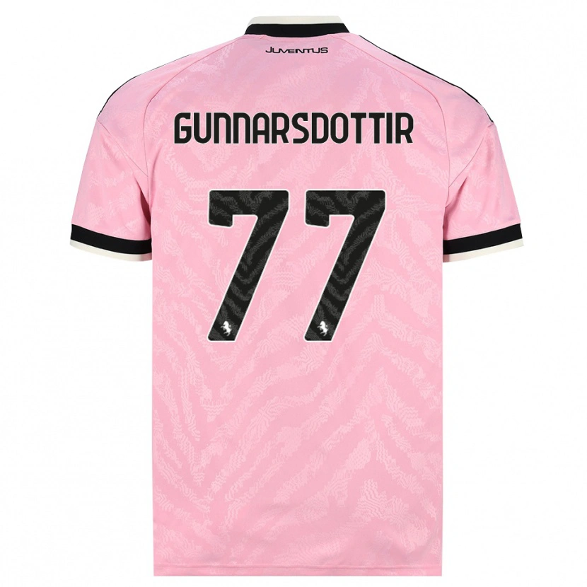 Danxen Barn Sara Bjork Gunnarsdottir #77 Rosa Svart Bortatröja Matchtröjor 2026/27 Tröjor T-Tröja
