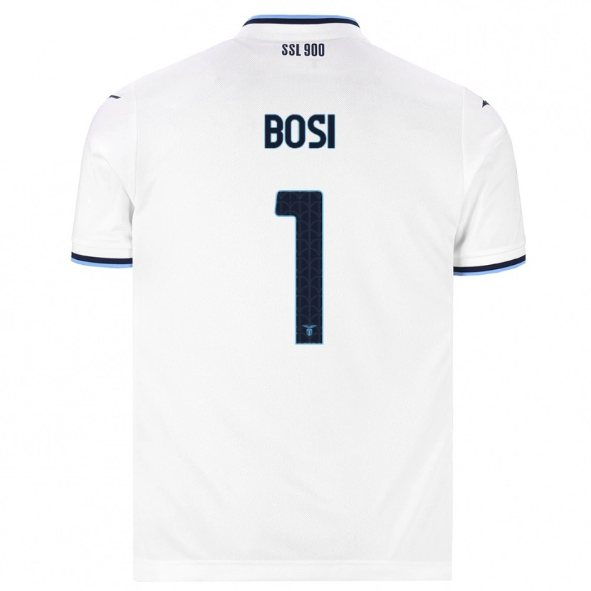 Danxen Barn Gioele Bosi #1 Vit Marinblå Bortatröja Matchtröjor 2026/27 Tröjor T-Tröja