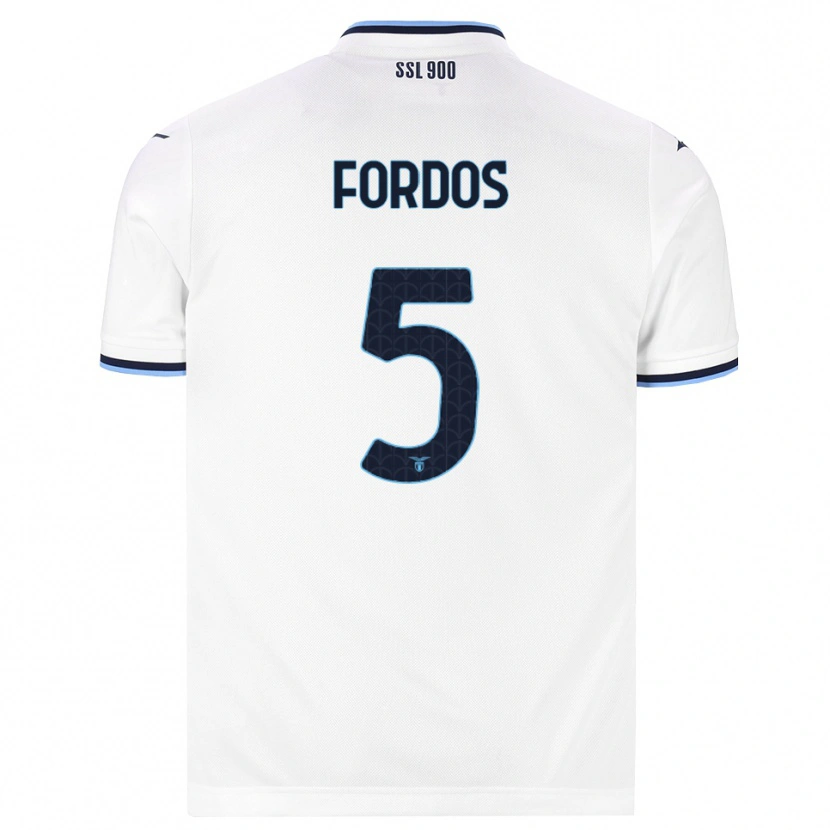 Danxen Barn Beatrix Fordos #5 Vit Marinblå Bortatröja Matchtröjor 2026/27 Tröjor T-Tröja