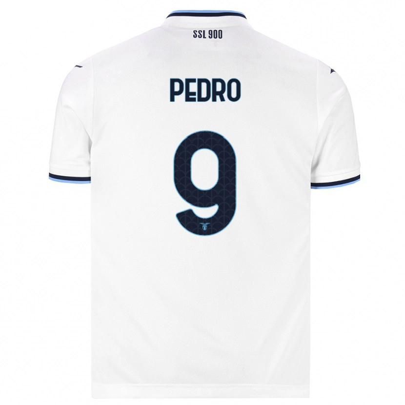 Danxen Barn Pedro #9 Vit Marinblå Bortatröja Matchtröjor 2026/27 Tröjor T-Tröja