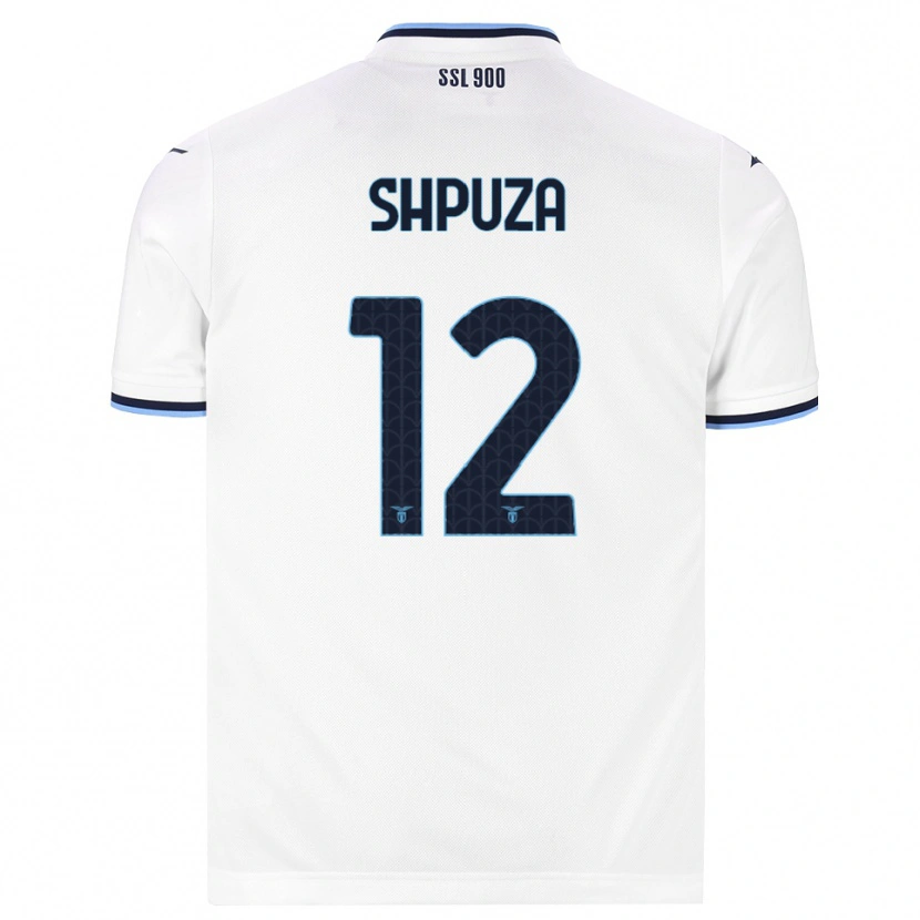 Danxen Barn Kleo Shpuza #12 Vit Marinblå Bortatröja Matchtröjor 2026/27 Tröjor T-Tröja