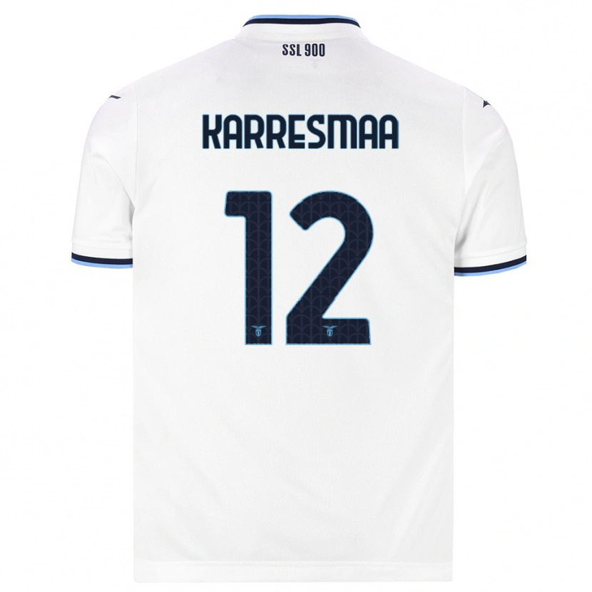 Danxen Barn Kerttu Karresmaa #12 Vit Marinblå Bortatröja Matchtröjor 2026/27 Tröjor T-Tröja