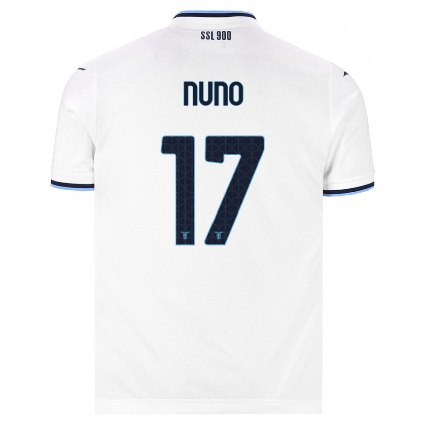 Danxen Barn Nuno Tavares #17 Vit Marinblå Bortatröja Matchtröjor 2026/27 Tröjor T-Tröja