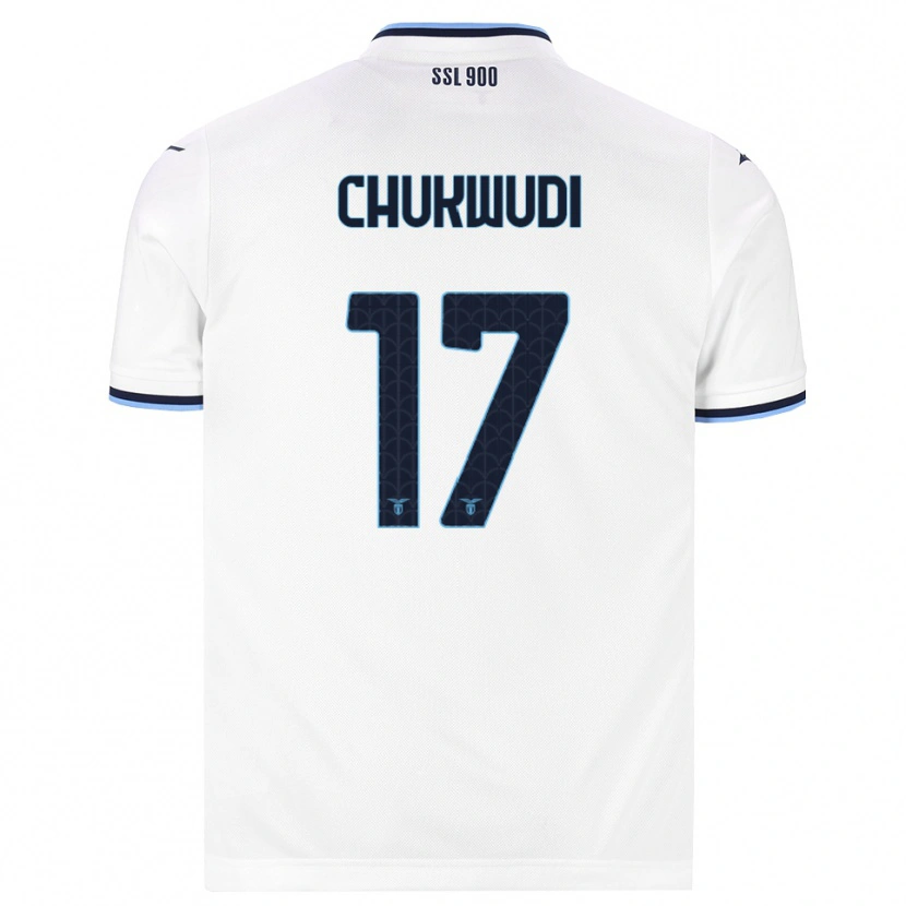 Danxen Barn Ogonna Franca Chukwudi #17 Vit Marinblå Bortatröja Matchtröjor 2026/27 Tröjor T-Tröja