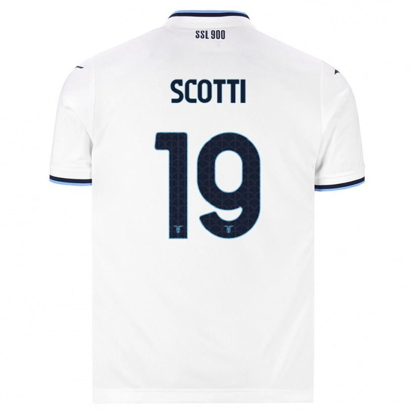 Danxen Barn Asia Scotti #19 Vit Marinblå Bortatröja Matchtröjor 2026/27 Tröjor T-Tröja