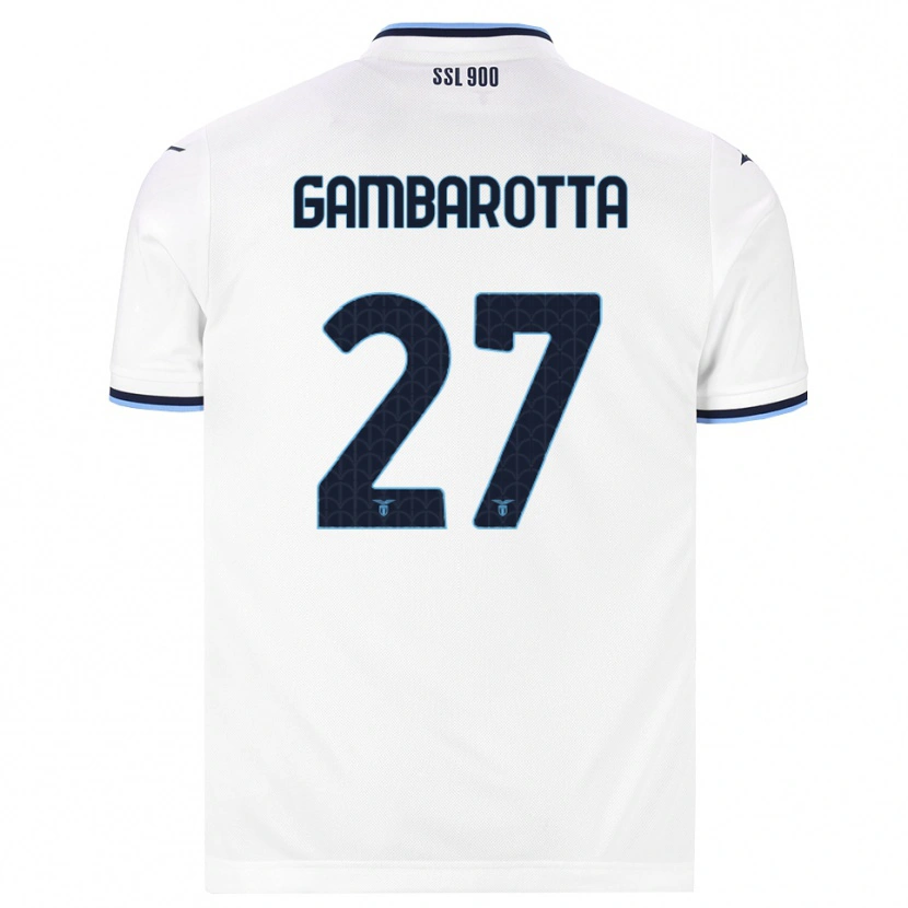Danxen Barn Margot Gambarotta #27 Vit Marinblå Bortatröja Matchtröjor 2026/27 Tröjor T-Tröja
