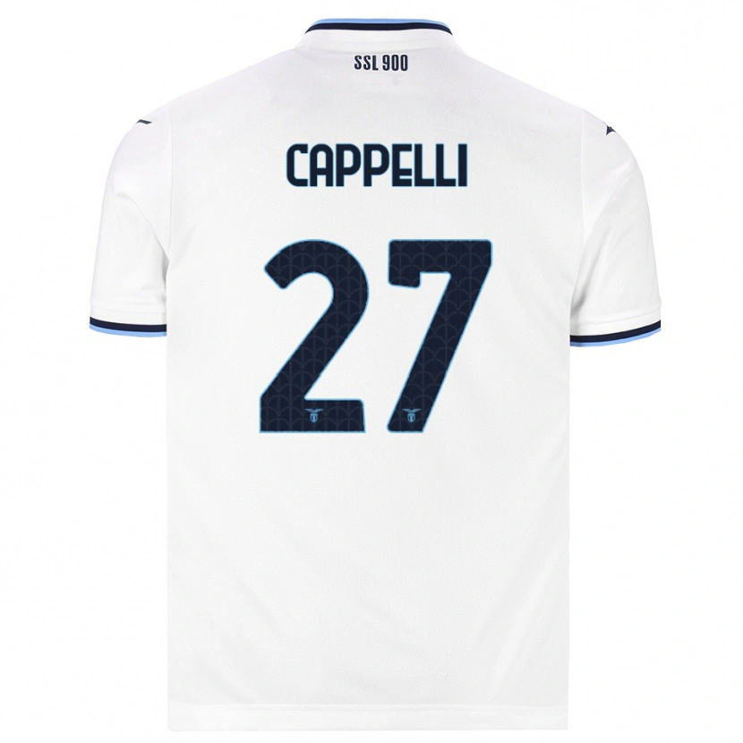 Danxen Barn Tommaso Cappelli #27 Vit Marinblå Bortatröja Matchtröjor 2026/27 Tröjor T-Tröja