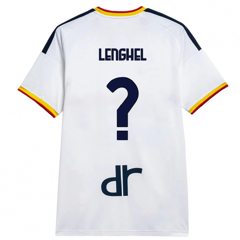 Danxen Barn Edmond Lenghel #0 Vit Gul Röd Bortatröja Matchtröjor 2026/27 Tröjor T-Tröja