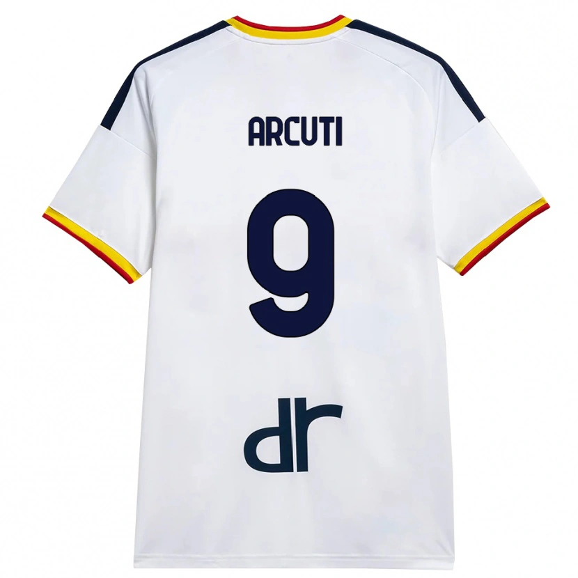 Danxen Barn Gabriele Arcuti #9 Vit Gul Röd Bortatröja Matchtröjor 2026/27 Tröjor T-Tröja