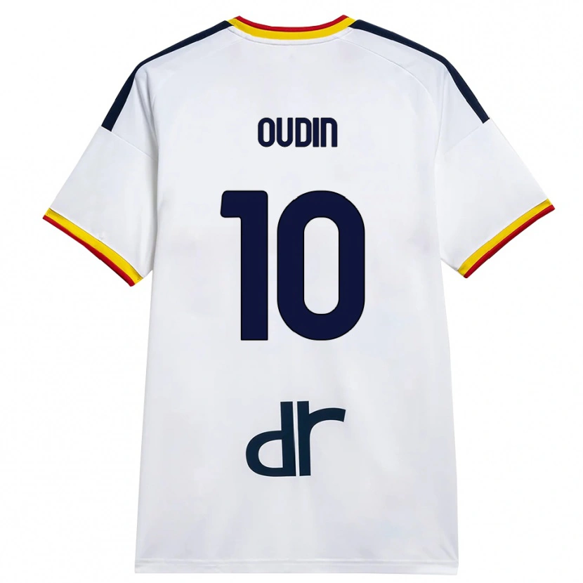 Danxen Barn Rémi Oudin #10 Vit Gul Röd Bortatröja Matchtröjor 2026/27 Tröjor T-Tröja
