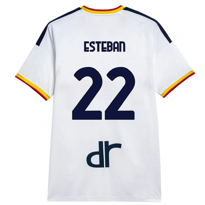 Danxen Barn Paco Esteban #22 Vit Gul Röd Bortatröja Matchtröjor 2026/27 Tröjor T-Tröja