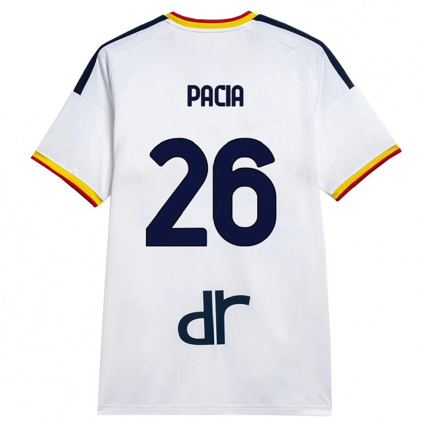 Danxen Barn Fabiano Pacia #26 Vit Gul Röd Bortatröja Matchtröjor 2026/27 Tröjor T-Tröja