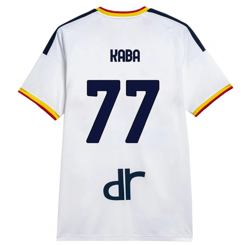 Danxen Barn Mohamed Kaba #77 Vit Gul Röd Bortatröja Matchtröjor 2026/27 Tröjor T-Tröja