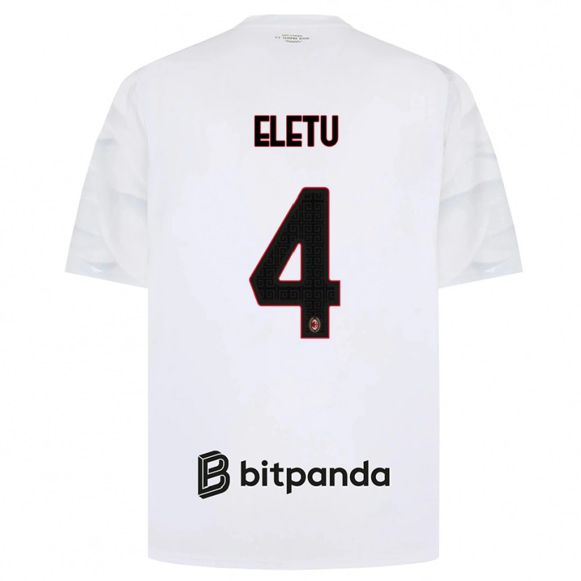 Danxen Barn Victor Eletu #4 Vit Röd Svart Bortatröja Matchtröjor 2026/27 Tröjor T-Tröja