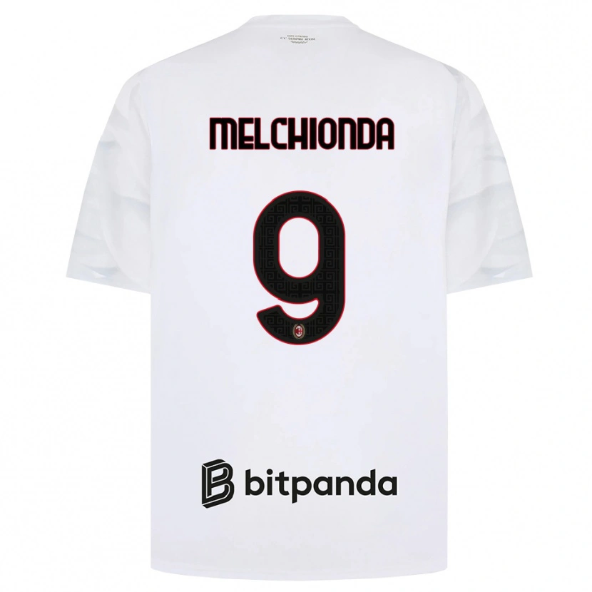Danxen Barn Marco Melchionda #9 Vit Röd Svart Bortatröja Matchtröjor 2026/27 Tröjor T-Tröja