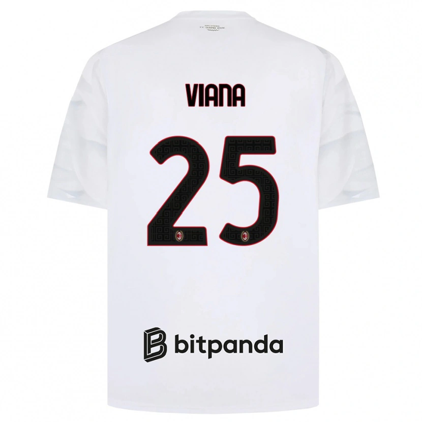 Danxen Barn Viana Seedorf #25 Vit Röd Svart Bortatröja Matchtröjor 2026/27 Tröjor T-Tröja