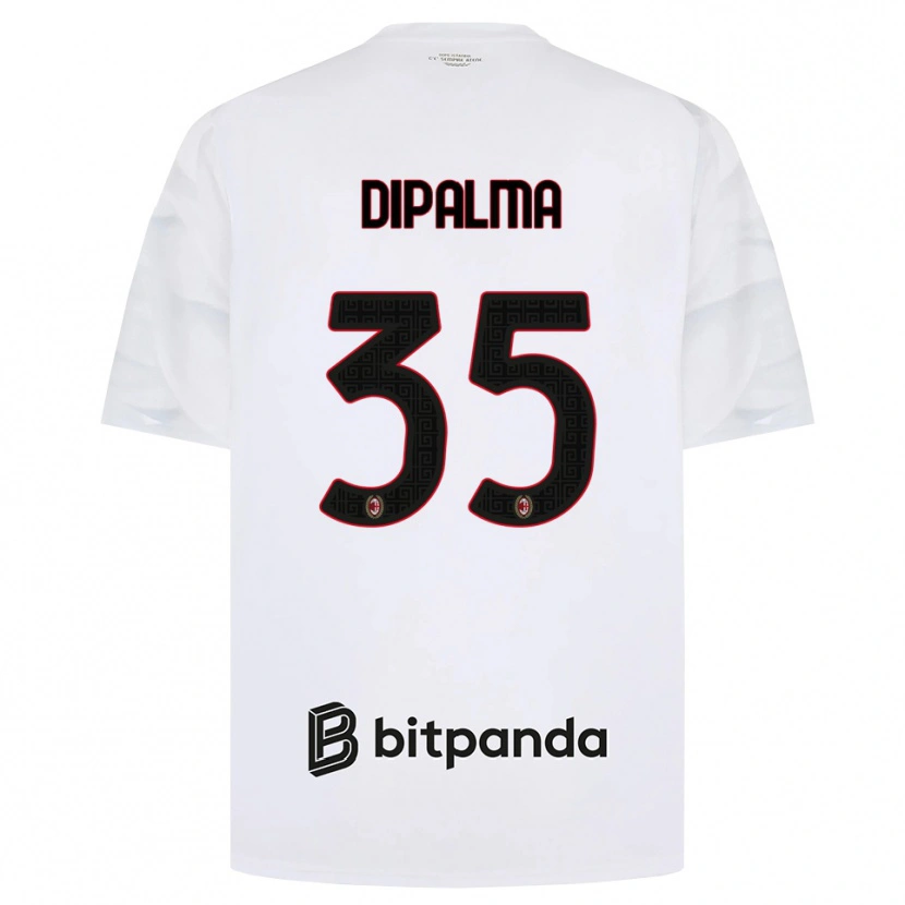 Danxen Barn Matteo Dipalma #35 Vit Röd Svart Bortatröja Matchtröjor 2026/27 Tröjor T-Tröja