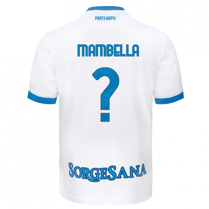 Danxen Barn Andrea Mambella #0 Vit Himmelblå Bortatröja Matchtröjor 2026/27 Tröjor T-Tröja