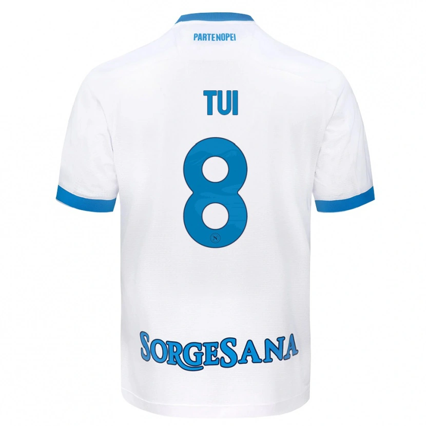 Danxen Barn Sara Tui #8 Vit Himmelblå Bortatröja Matchtröjor 2026/27 Tröjor T-Tröja