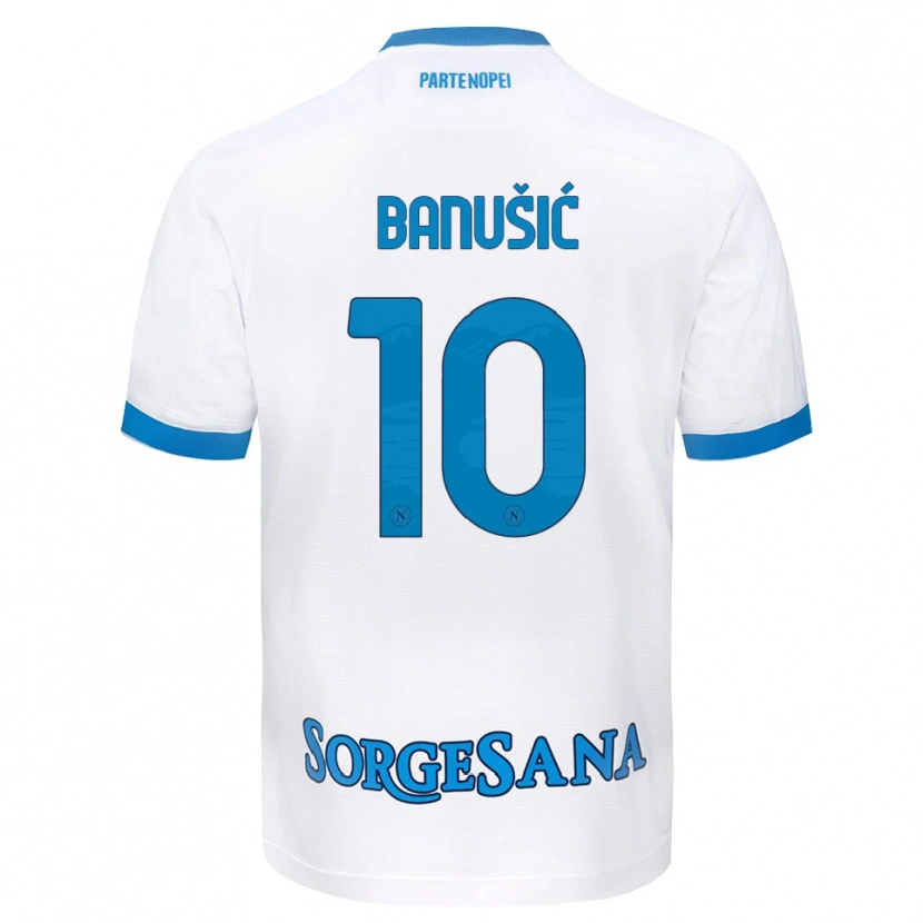 Danxen Barn Marija Maredinho Banušić #10 Vit Himmelblå Bortatröja Matchtröjor 2026/27 Tröjor T-Tröja