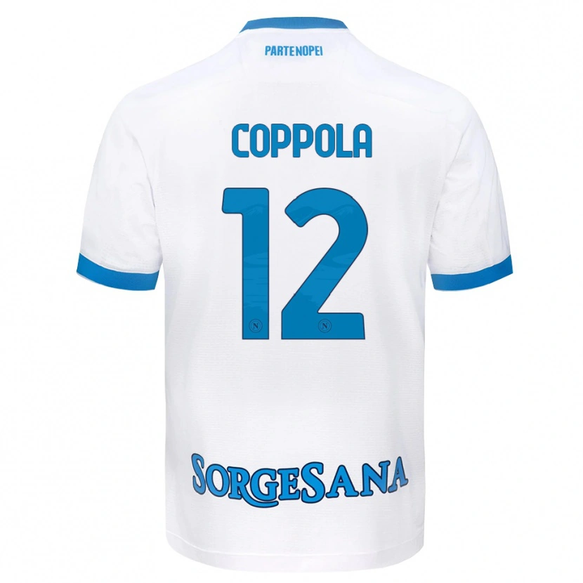 Danxen Barn Bernard Coppola #12 Vit Himmelblå Bortatröja Matchtröjor 2026/27 Tröjor T-Tröja