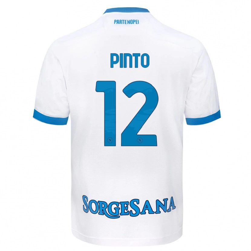 Danxen Barn Ciro Pinto #12 Vit Himmelblå Bortatröja Matchtröjor 2026/27 Tröjor T-Tröja