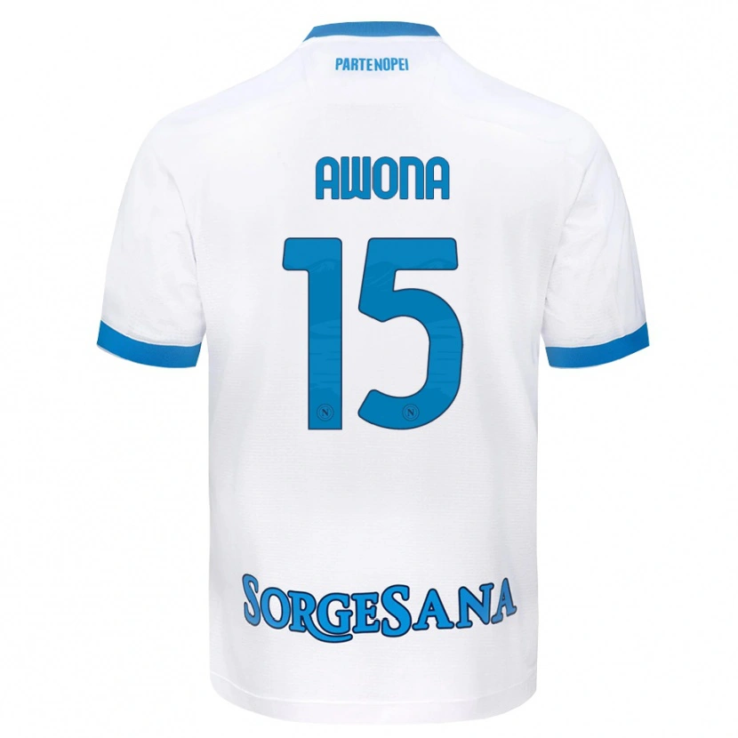 Danxen Barn Aurelle Awona #15 Vit Himmelblå Bortatröja Matchtröjor 2026/27 Tröjor T-Tröja