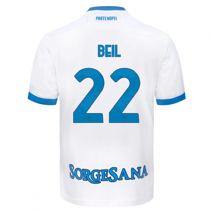 Danxen Barn Vivien Beil #22 Vit Himmelblå Bortatröja Matchtröjor 2026/27 Tröjor T-Tröja