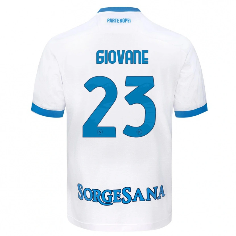 Danxen Barn Giovane Santana Do Nascimento #23 Vit Himmelblå Bortatröja Matchtröjor 2026/27 Tröjor T-Tröja