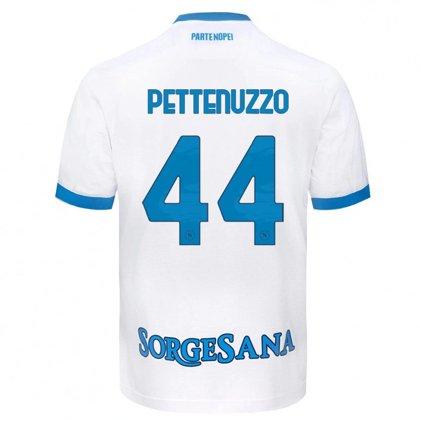 Danxen Barn Tecla Pettenuzzo #44 Vit Himmelblå Bortatröja Matchtröjor 2026/27 Tröjor T-Tröja