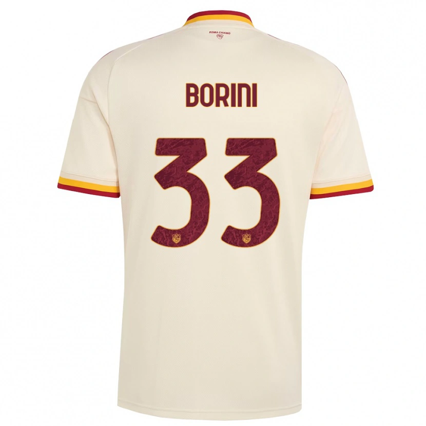 Danxen Barn Joyce Borini #33 Champagne Röd Gul Bortatröja Matchtröjor 2026/27 Tröjor T-Tröja