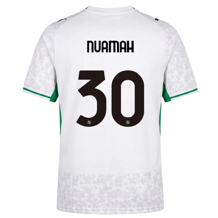 Danxen Barn Patrick Nuamah #30 Vit Svart Grön Bortatröja Matchtröjor 2026/27 Tröjor T-Tröja