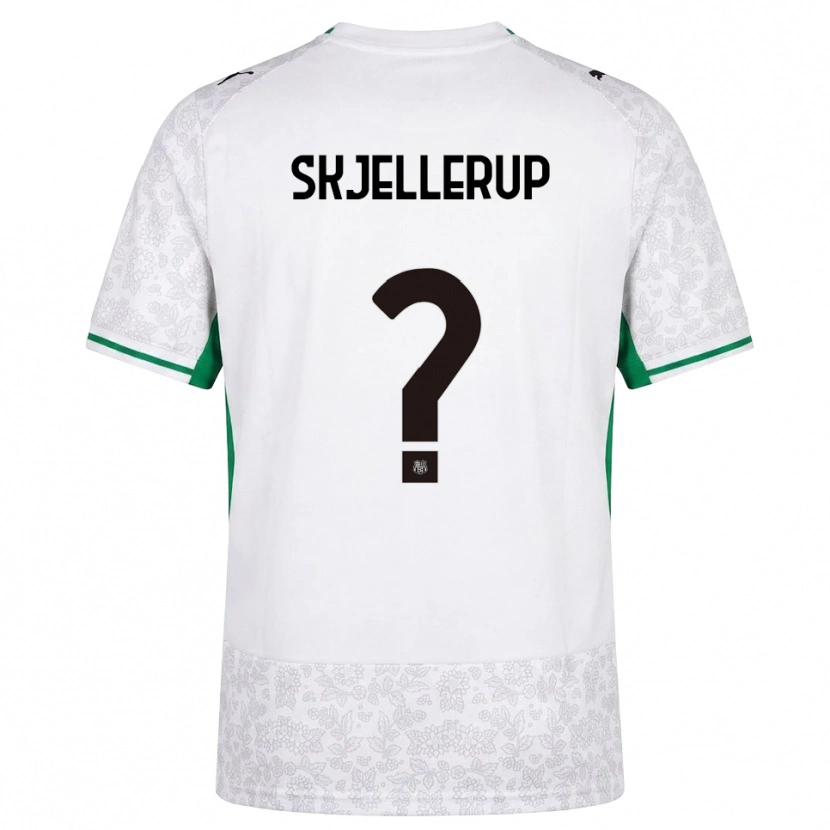 Danxen Barn Laurs Skjellerup #0 Vit Svart Grön Bortatröja Matchtröjor 2026/27 Tröjor T-Tröja