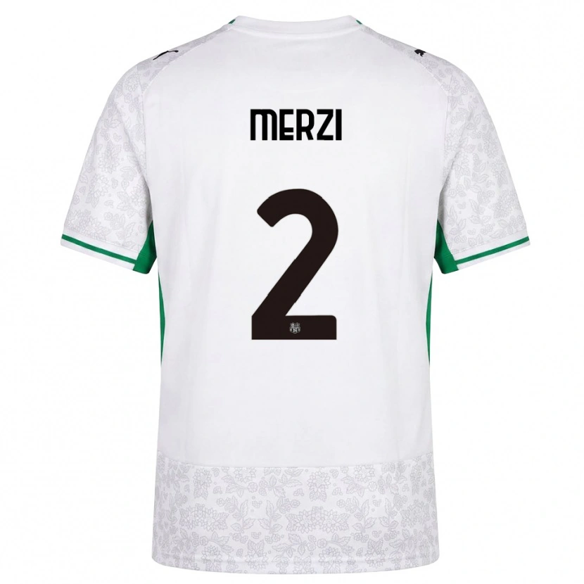 Danxen Barn Matteo Merzi #2 Vit Svart Grön Bortatröja Matchtröjor 2026/27 Tröjor T-Tröja