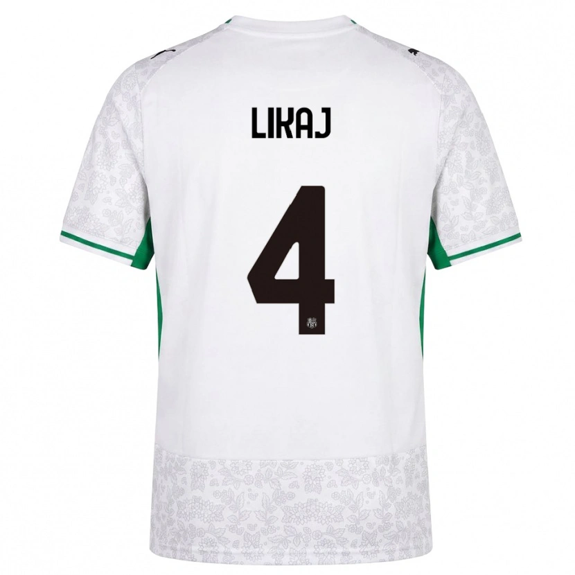 Danxen Barn Enea Likaj #4 Vit Svart Grön Bortatröja Matchtröjor 2026/27 Tröjor T-Tröja