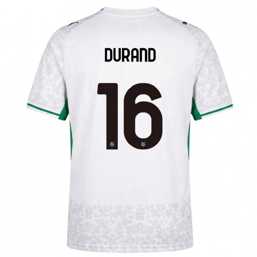 Danxen Barn Solène Durand #16 Vit Svart Grön Bortatröja Matchtröjor 2026/27 Tröjor T-Tröja