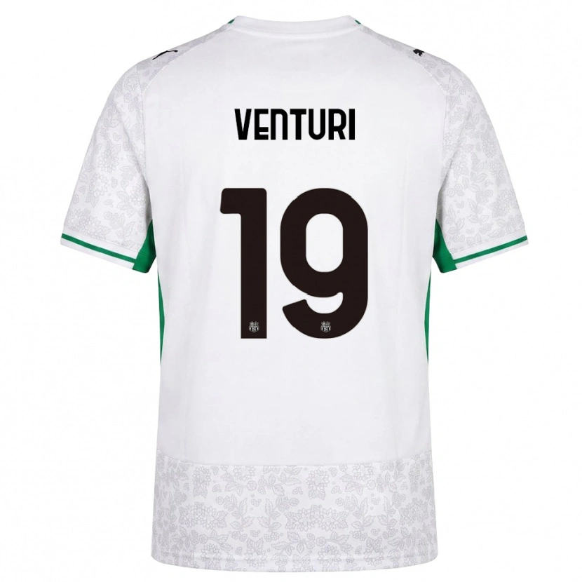 Danxen Barn Luca Venturi #19 Vit Svart Grön Bortatröja Matchtröjor 2026/27 Tröjor T-Tröja