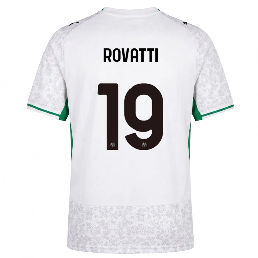 Danxen Barn Matteo Rovatti #19 Vit Svart Grön Bortatröja Matchtröjor 2026/27 Tröjor T-Tröja