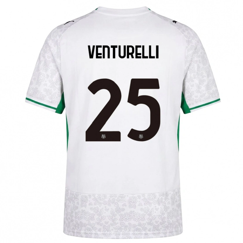 Danxen Barn Caterina Venturelli #25 Vit Svart Grön Bortatröja Matchtröjor 2026/27 Tröjor T-Tröja