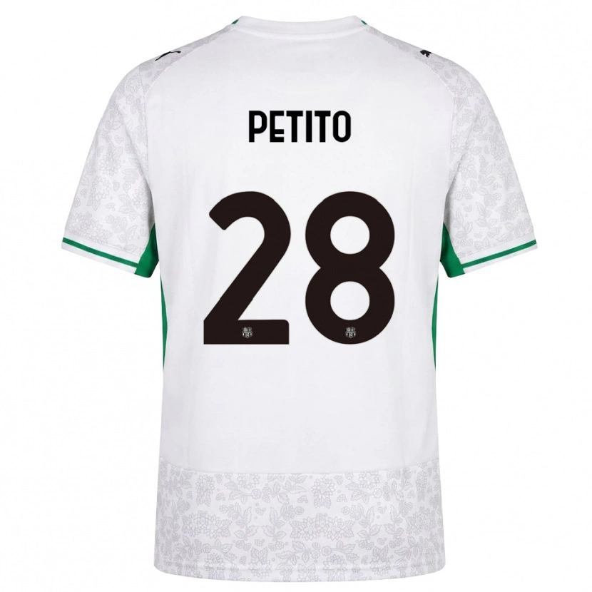 Danxen Barn Christian Petito #28 Vit Svart Grön Bortatröja Matchtröjor 2026/27 Tröjor T-Tröja