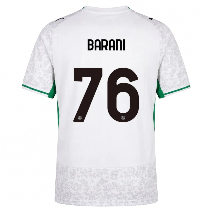 Danxen Barn Luca Barani #76 Vit Svart Grön Bortatröja Matchtröjor 2026/27 Tröjor T-Tröja