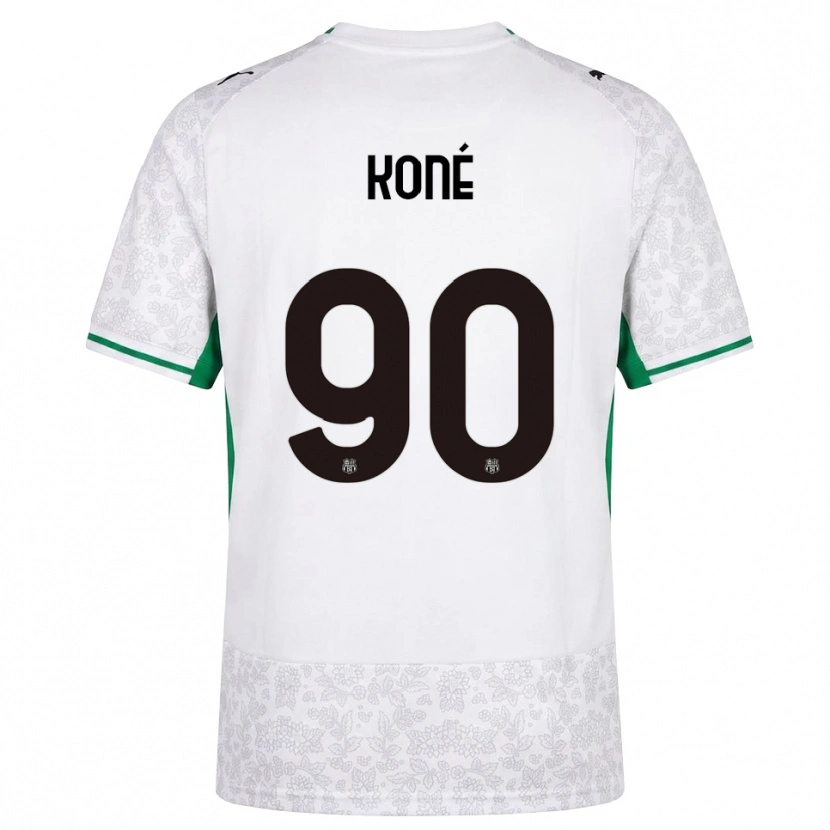 Danxen Barn Ismaël Koné #90 Vit Svart Grön Bortatröja Matchtröjor 2026/27 Tröjor T-Tröja