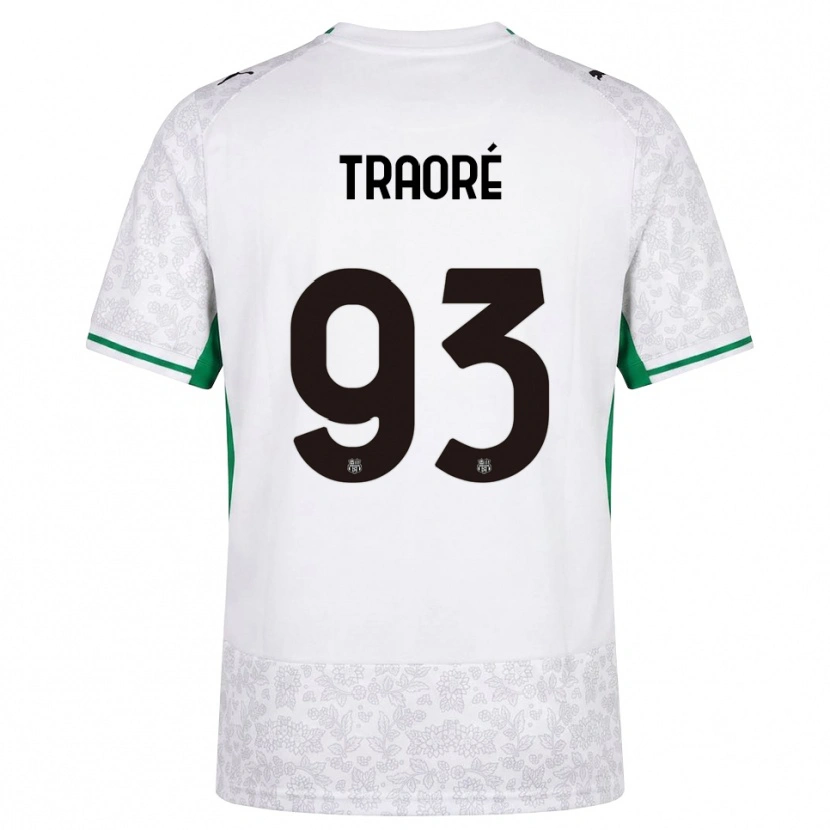 Danxen Barn Kadidia Traoré #93 Vit Svart Grön Bortatröja Matchtröjor 2026/27 Tröjor T-Tröja