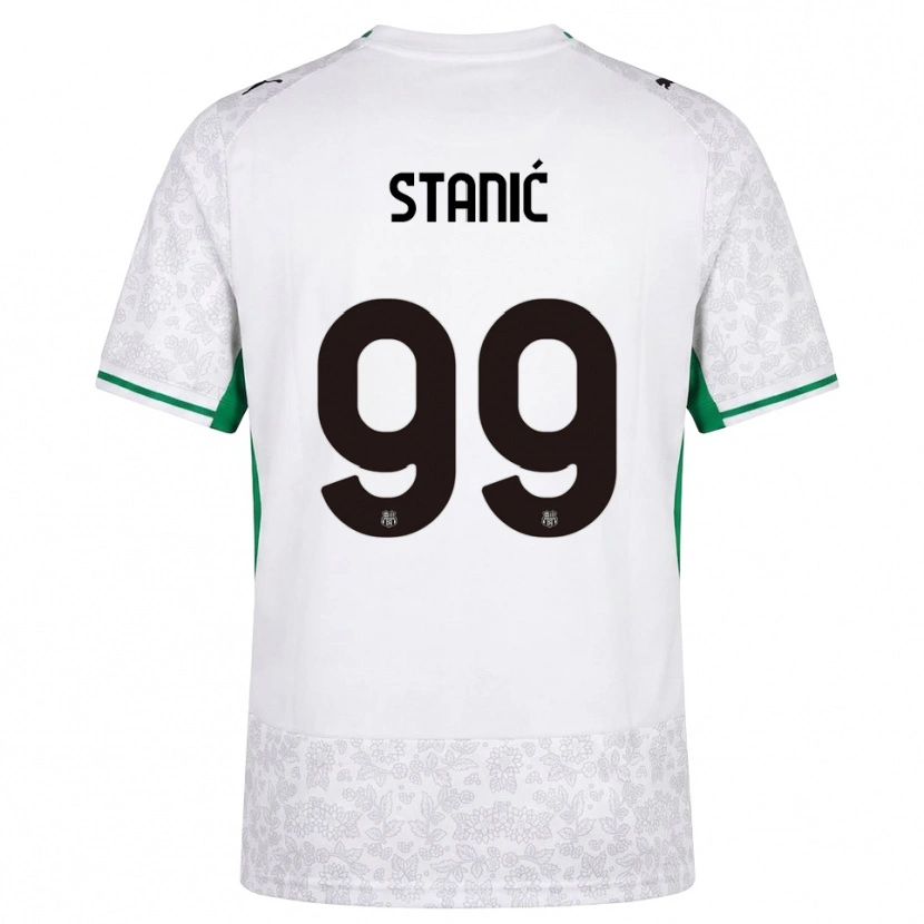 Danxen Barn Paulina Stanić #99 Vit Svart Grön Bortatröja Matchtröjor 2026/27 Tröjor T-Tröja