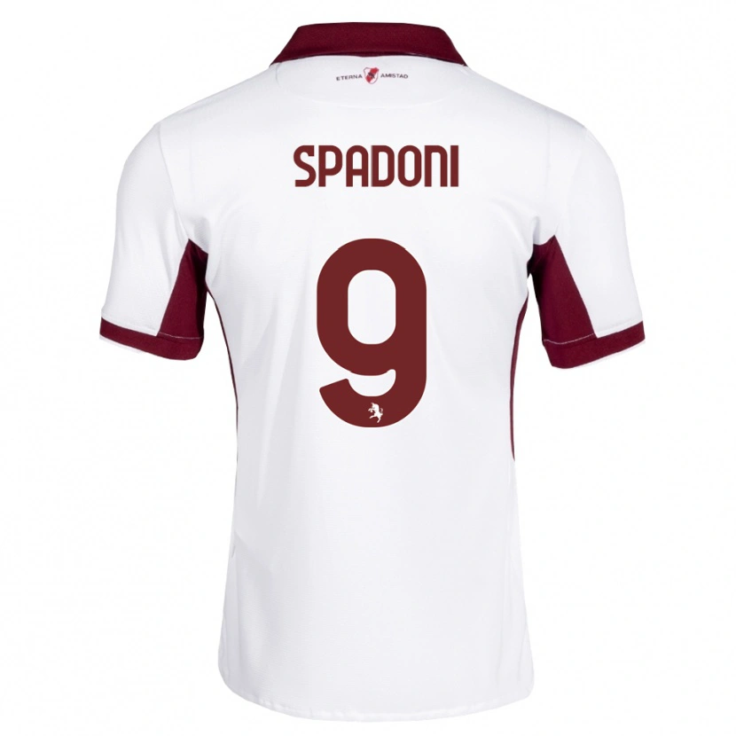 Danxen Barn Arthur Spadoni #9 Burgundy Vit Röd Bortatröja Matchtröjor 2026/27 Tröjor T-Tröja