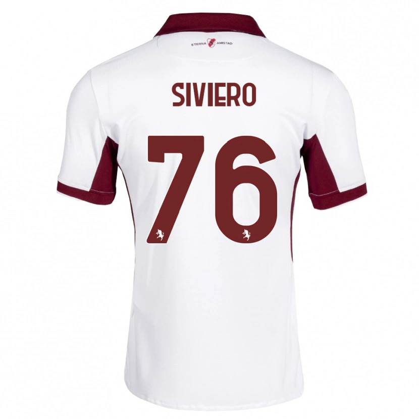 Danxen Barn Lapo Siviero #76 Burgundy Vit Röd Bortatröja Matchtröjor 2026/27 Tröjor T-Tröja