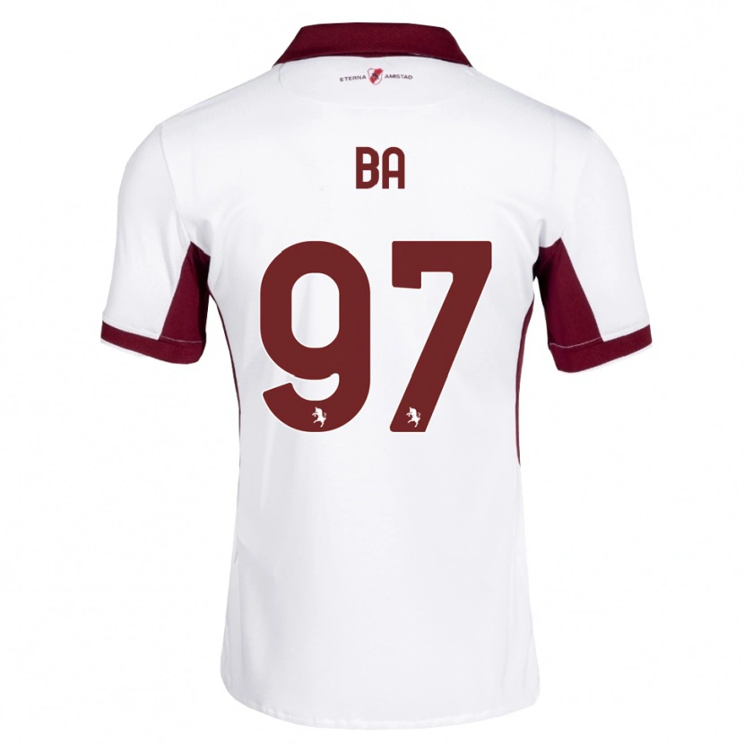 Danxen Barn El-Hadji Ba #97 Burgundy Vit Röd Bortatröja Matchtröjor 2026/27 Tröjor T-Tröja
